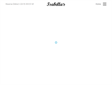 Tablet Screenshot of isabellas-restaurant.com